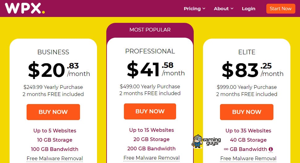 Harga Hosting WPX