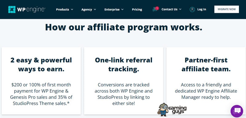 WPEngine 제휴 프로그램