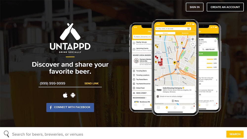 Media Sosial Nischenplattform Untappd