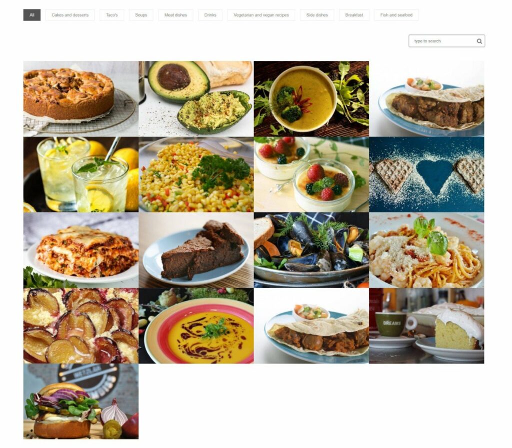 Galeria Zip Recipes