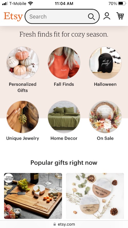 Etsy-Screenshot