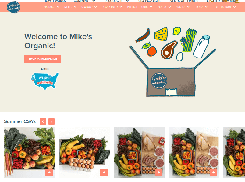 Site WooCommerce Orgânico de Mike