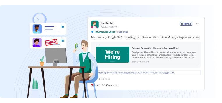 advokasi karyawan tentang linkedin memanfaatkan pos berbagi untuk kebutuhan SDM dan perekrutan