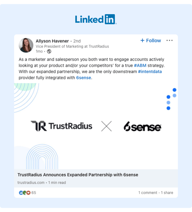 従業員アドボカシーのコンテンツ戦略 LinkedIn でパートナーシップを発表