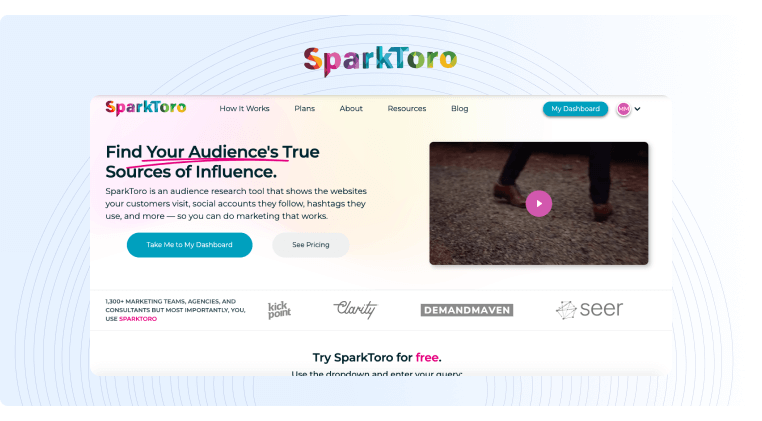 Platform Amplifikasi Konten - SparkToro