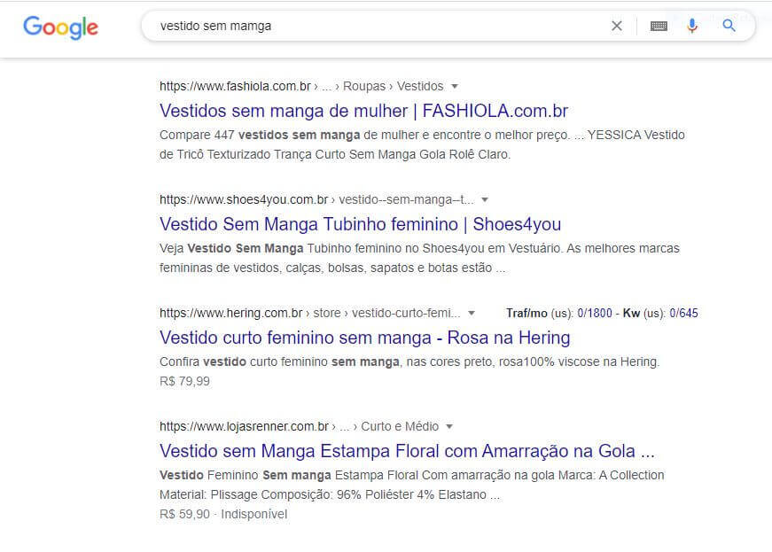 risultato della ricerca - vestito senza mamga - google bert