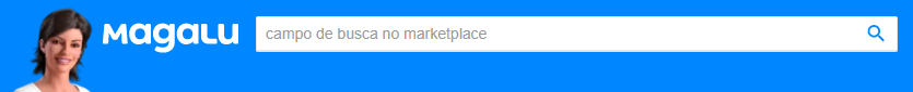 Magalu の検索フィールド