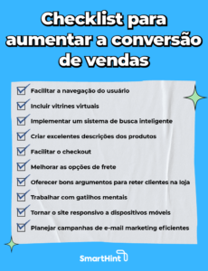 Lista de verificação de conversão de vendas