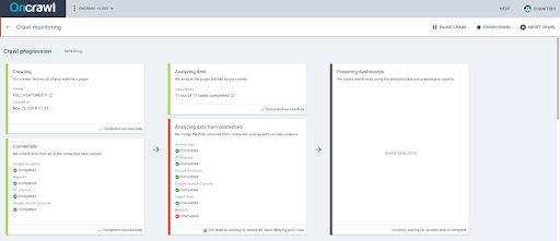 screenshot_progression cu crawler