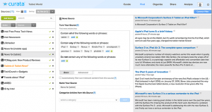 Herramientas de investigación de contenido de Curata