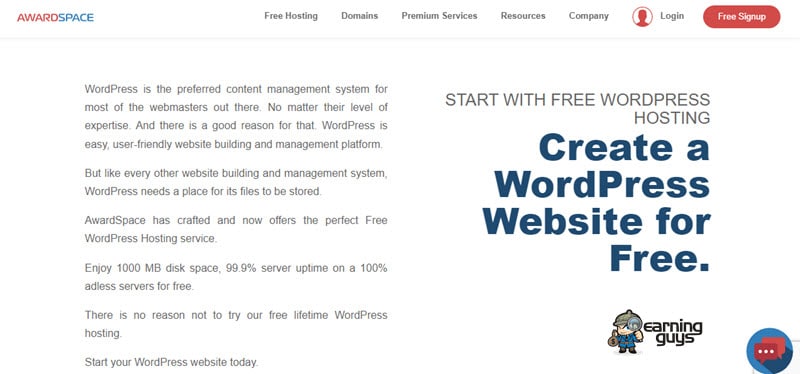 hosting gratuito de wordpress