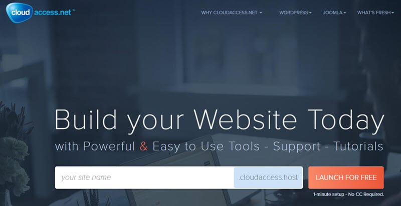 CloudAceess alojamiento gratuito de WordPress