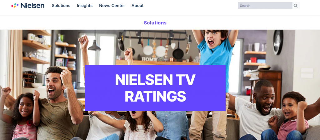 Site-ul web Nielsen Ratings.