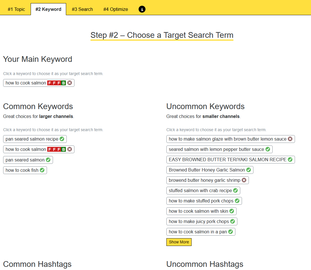 Скриншот YouTube Keyword Tool от Morning Fame Step-2