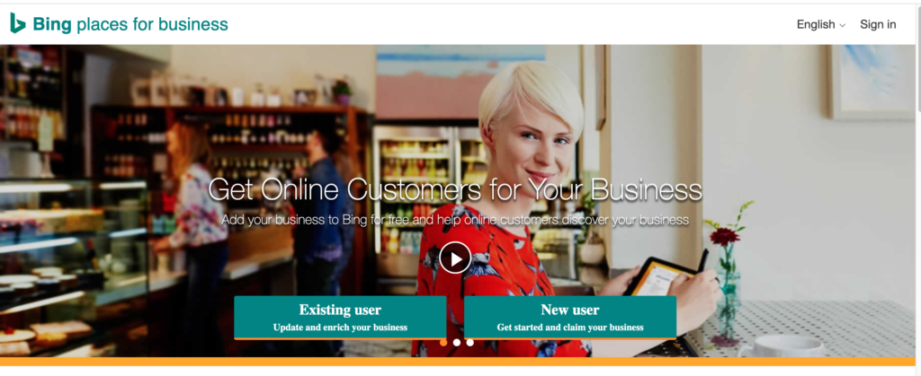 Bing for Business のスクリーンショット