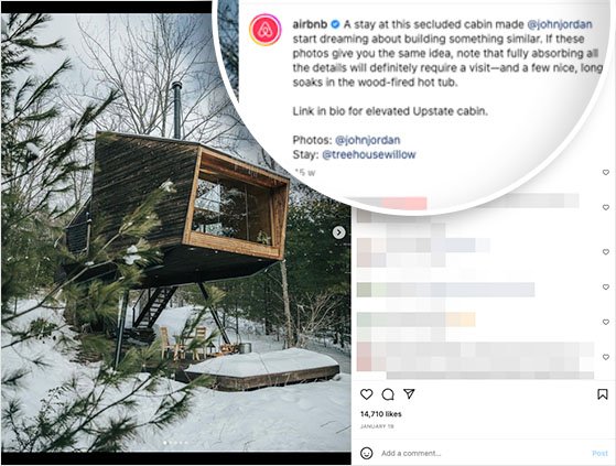 Airbnb user-generated content digital marketing campaign