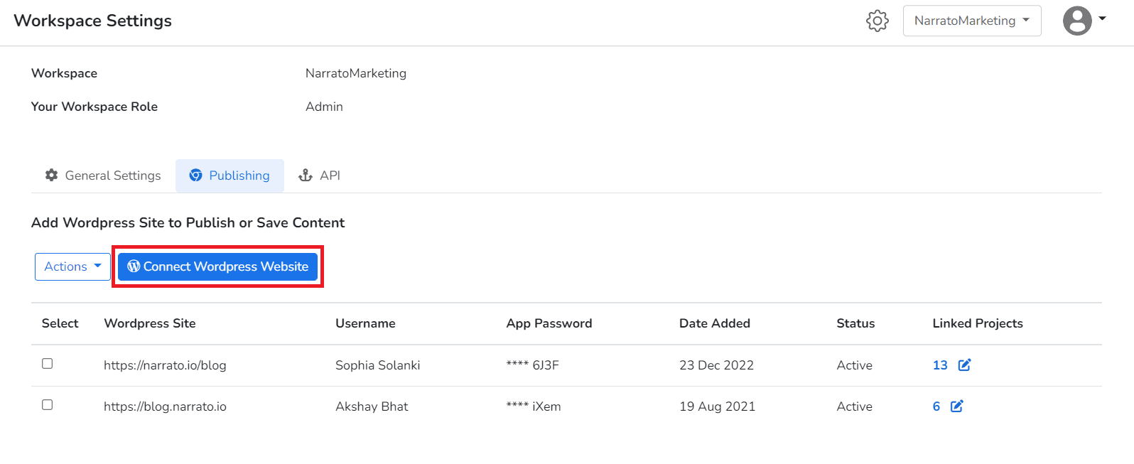 Automatisierung der Inhaltsveröffentlichung – WordPress-Veröffentlichung auf Narrato