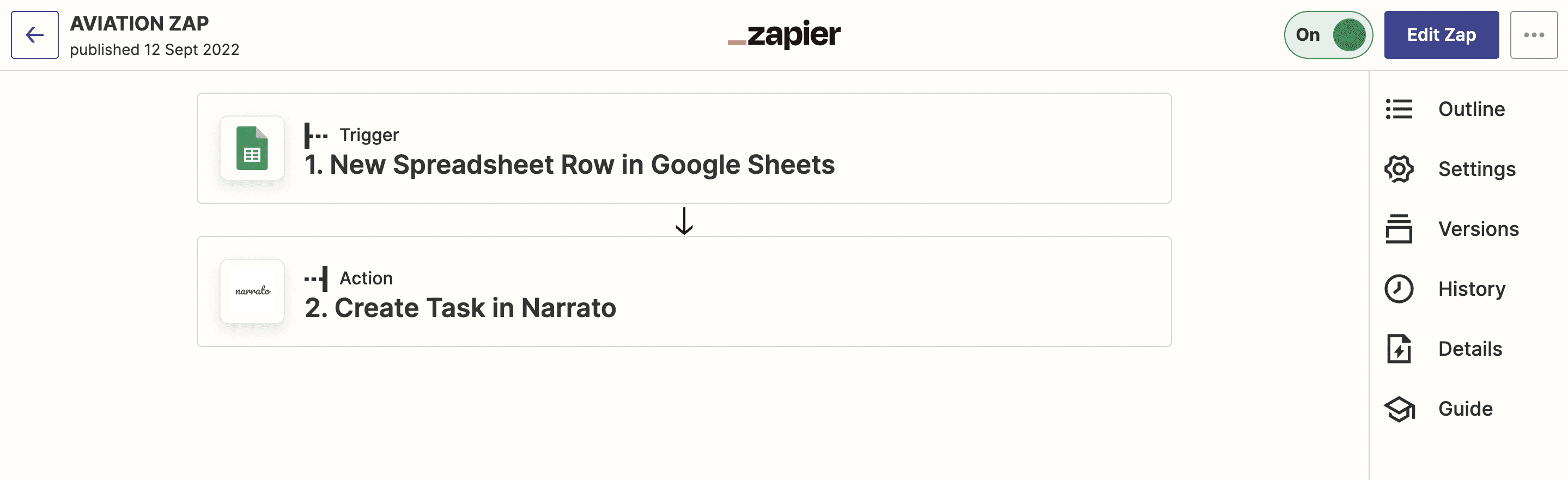 Automatisierung der Inhaltsveröffentlichung mit Zapier-Integration auf Narrato