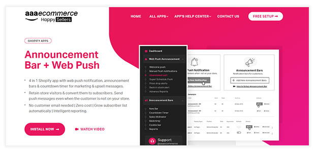 Notification Web Push + Ventes