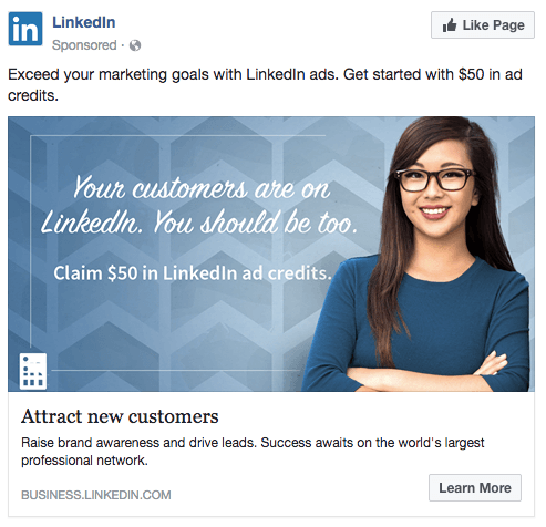 iklan LinkedIn pemasaran lintas saluran