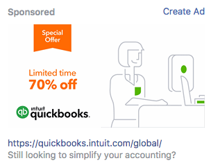 anuncio de quickbooks de optimización de anuncios