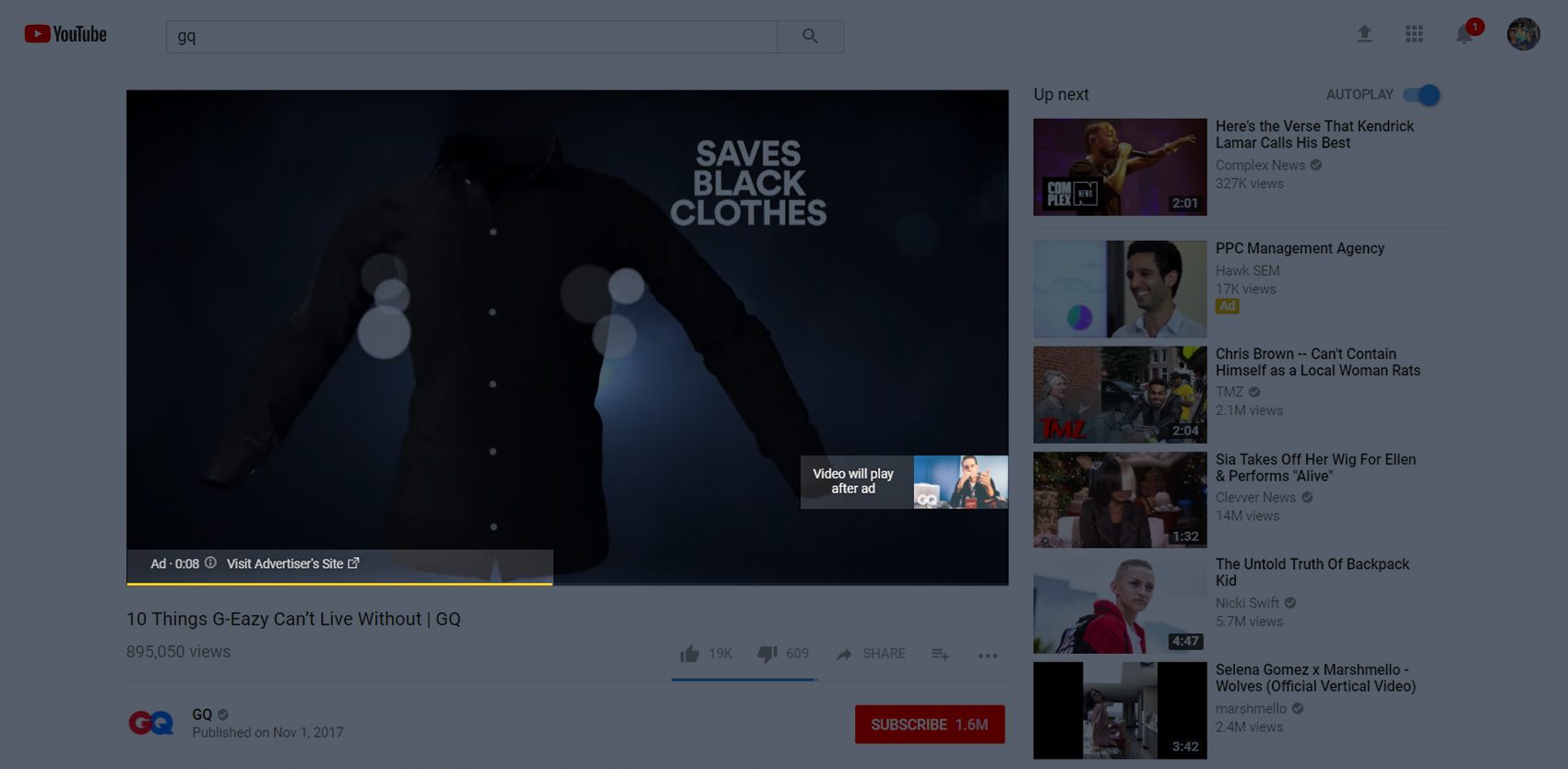 Publicité display YouTube annonce non désactivable