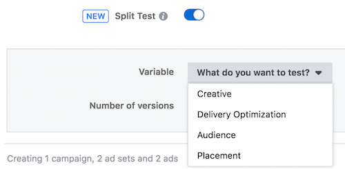 cópia de anúncio teste do Facebook