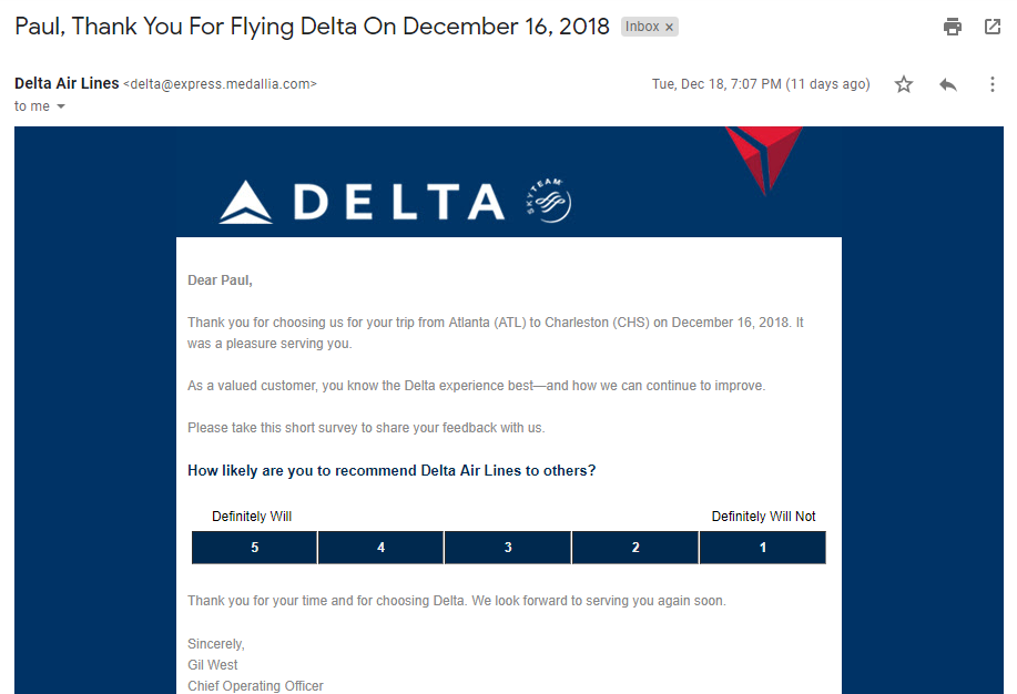 personalização de conteúdo e-mail Delta