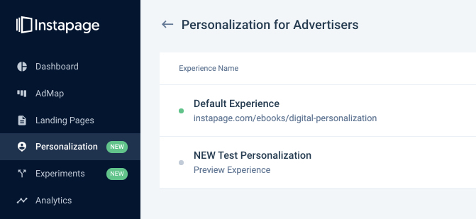 Instapage Kişiselleştirme 2020 deneyimleri listesi
