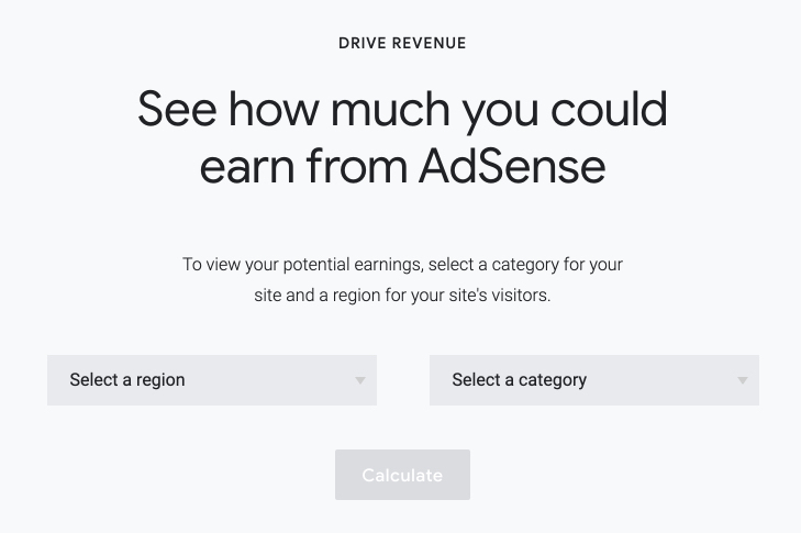 Calculator Google AdSense