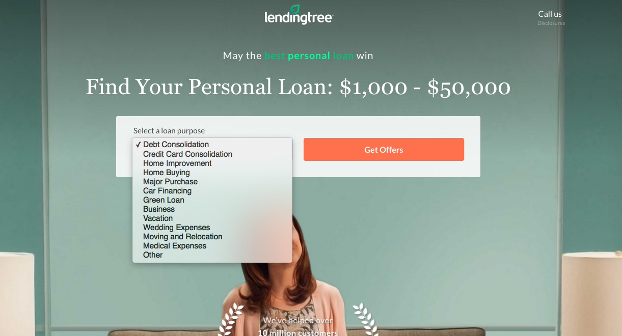 Сравнение кредитных ставок LendingTree