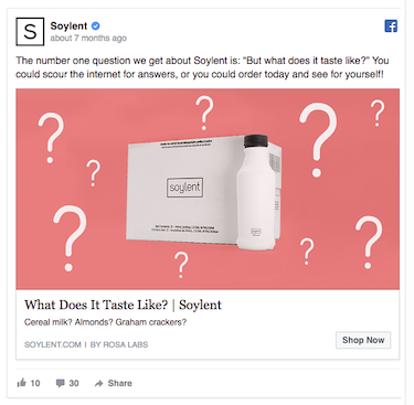 お客様の声 Soylent Facebookの事例