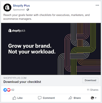 コンテンツ広告 Shopify Facebook オファー