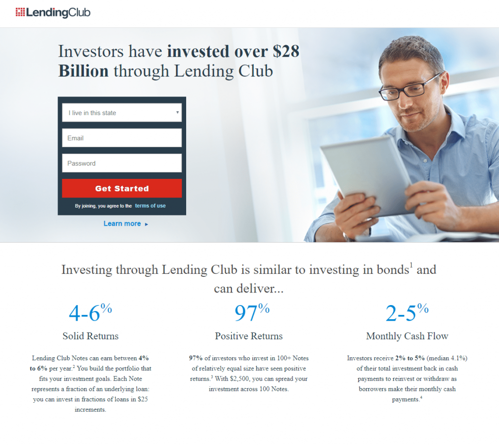 Лучшая целевая страница Примеры LendingClub