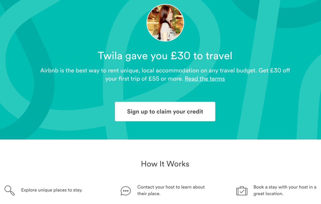 Best post-click landing page Examples Airbnb