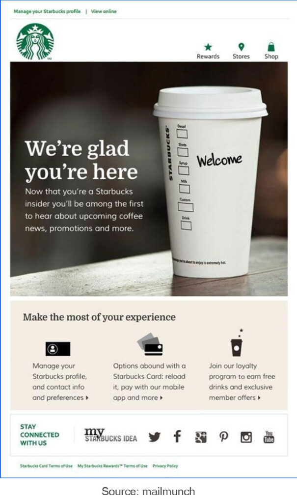 Starbucks – (Halo email)