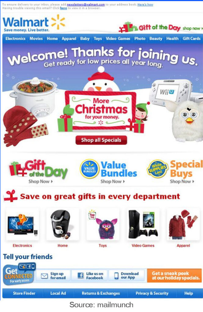 Walmart – (เสนออีเมล)