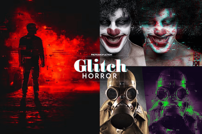 Horror-Glitch-Photoshop-Aktion