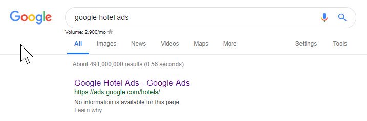 iklan hotel google