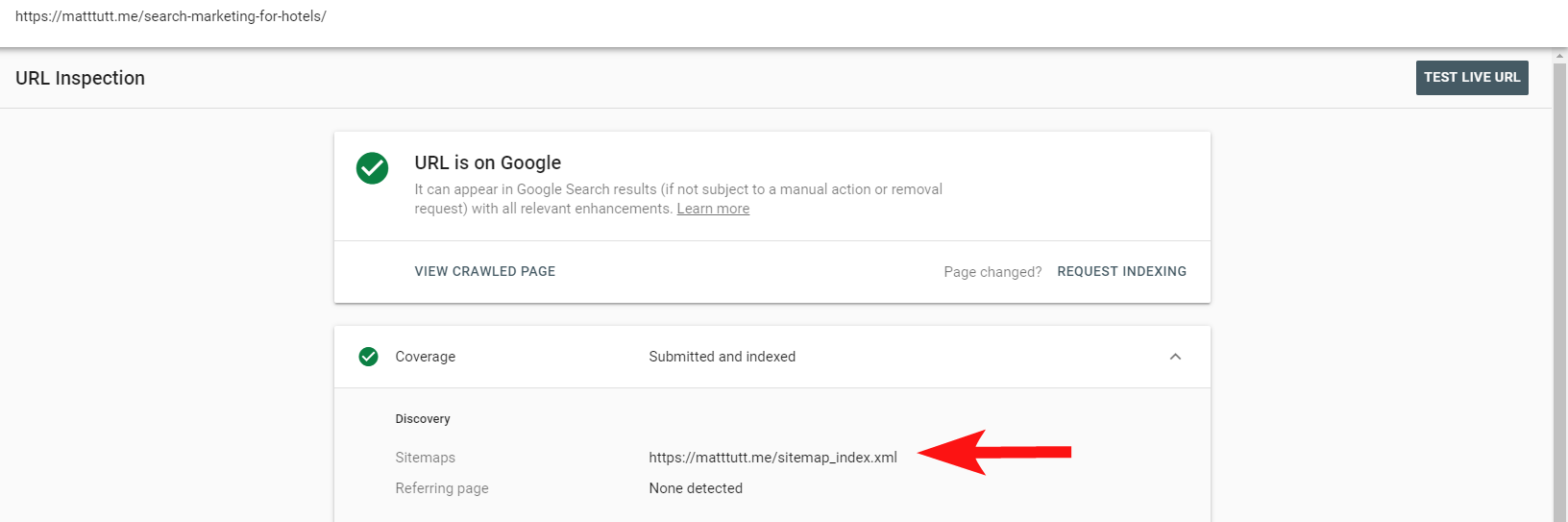 inclusion xml du sitemap