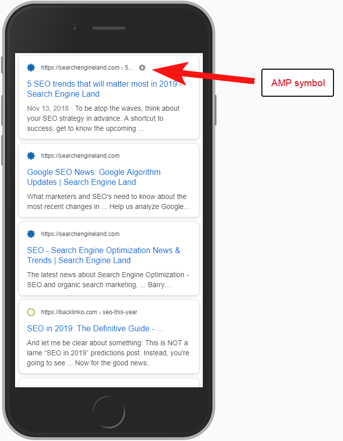 amp serp sonuçları