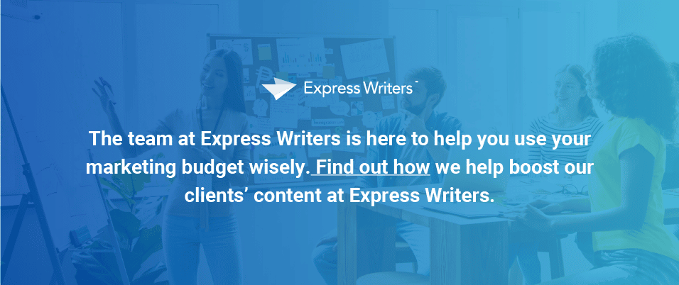 Entrez en contact avec Express Writers à propos du marketing de contenu dès aujourd'hui !