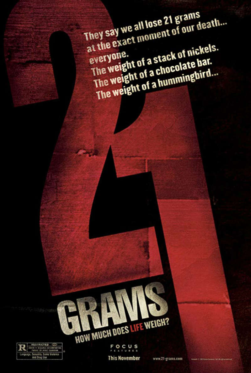 Design afiș de film de 21 de grame