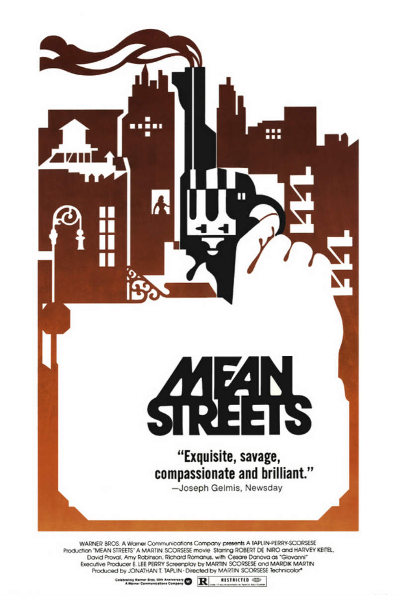 Design del poster del film Mean Streets