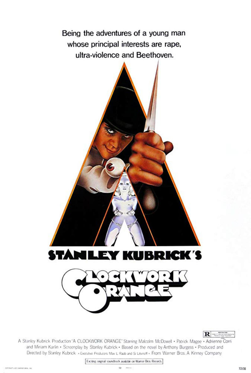 Ein Filmplakatdesign in Clockwork Orange