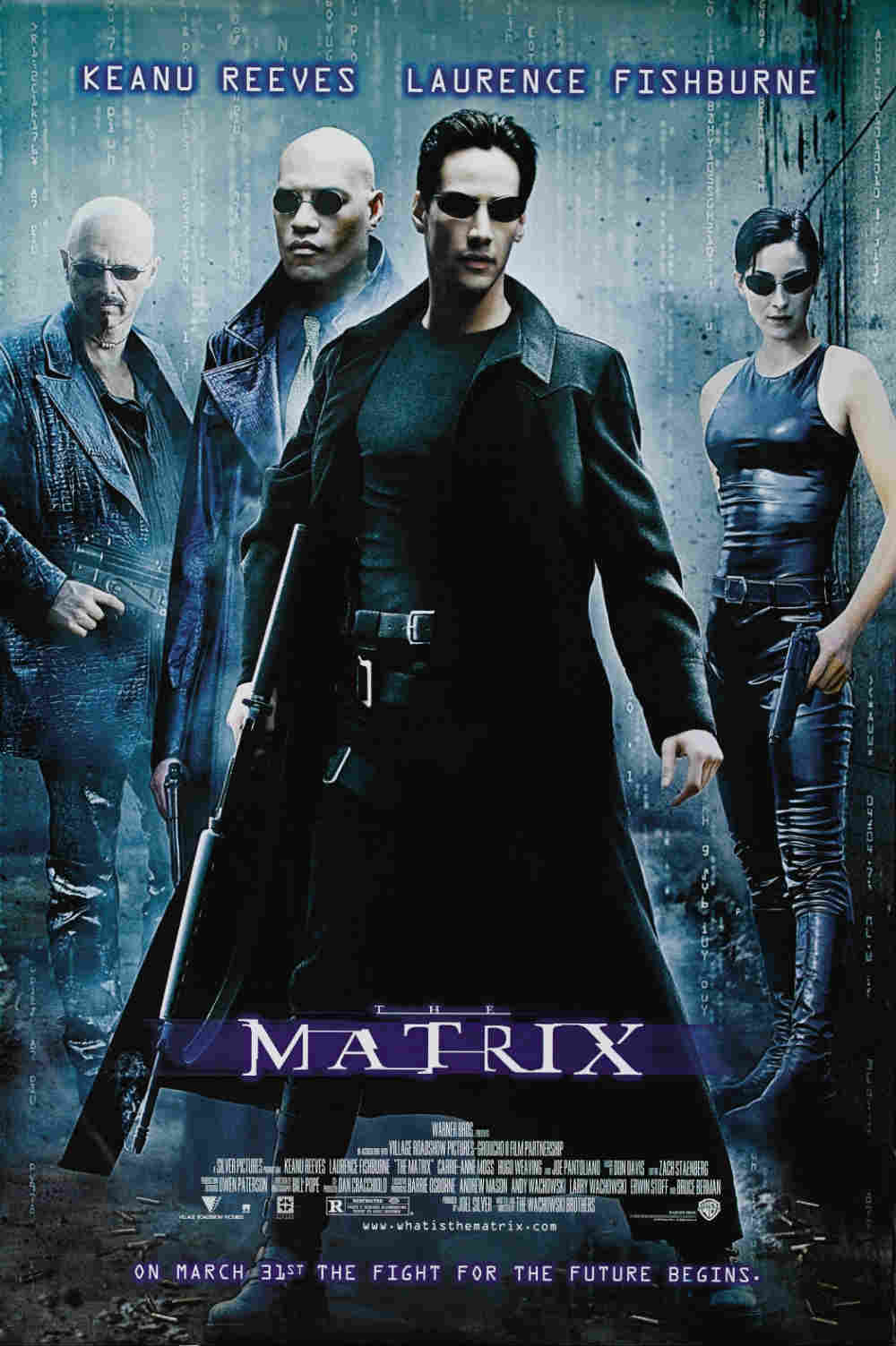 O design do cartaz do filme Matrix