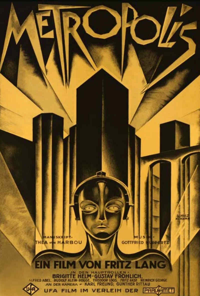 Metropolis filmi afiş tasarımı