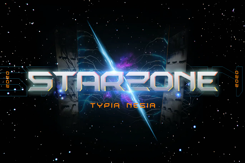 Starzone Scifi 게임 글꼴