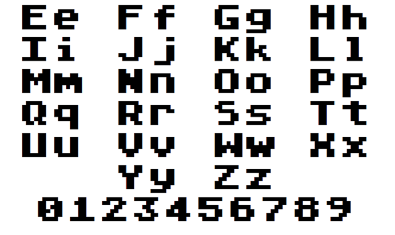Atari 게임 글꼴