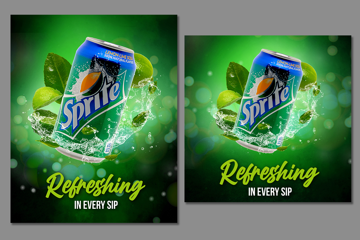 Sprite용 Facebook 광고 템플릿